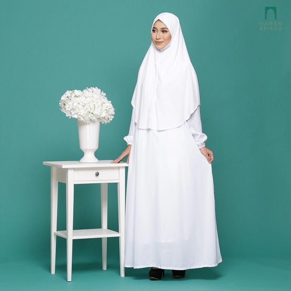 Zainab - White Jubah / Dress Hanan Amada